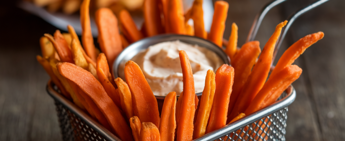 Karotten-Pommes aus dem Airfryer