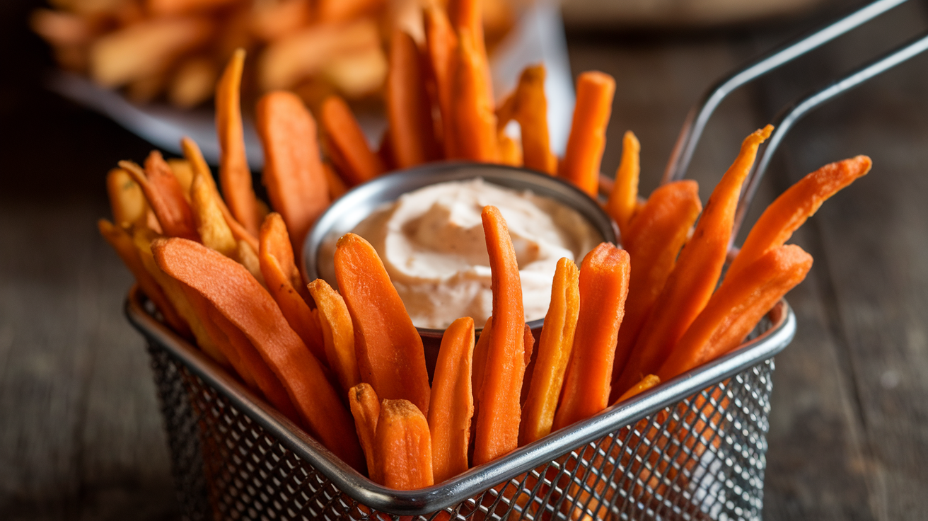 Karotten-Pommes aus dem Airfryer